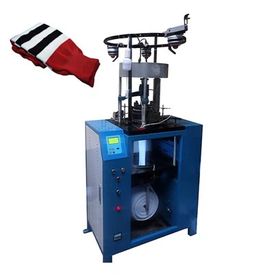 튜브 리브 아이스 하키 양말 편 직기